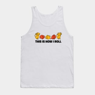 Dragons rolling  gaming fantasy design Tank Top